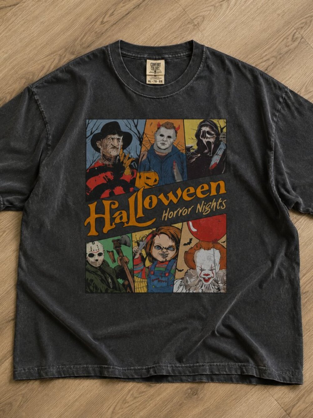 Comfort Colors Horror Shirt, Halloween Horror Nights Tee, Vintage Scary Movie